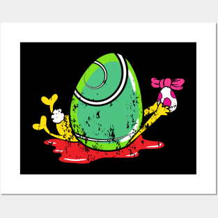 Retro Vintage Grunge Easter Bunny Posters and Art